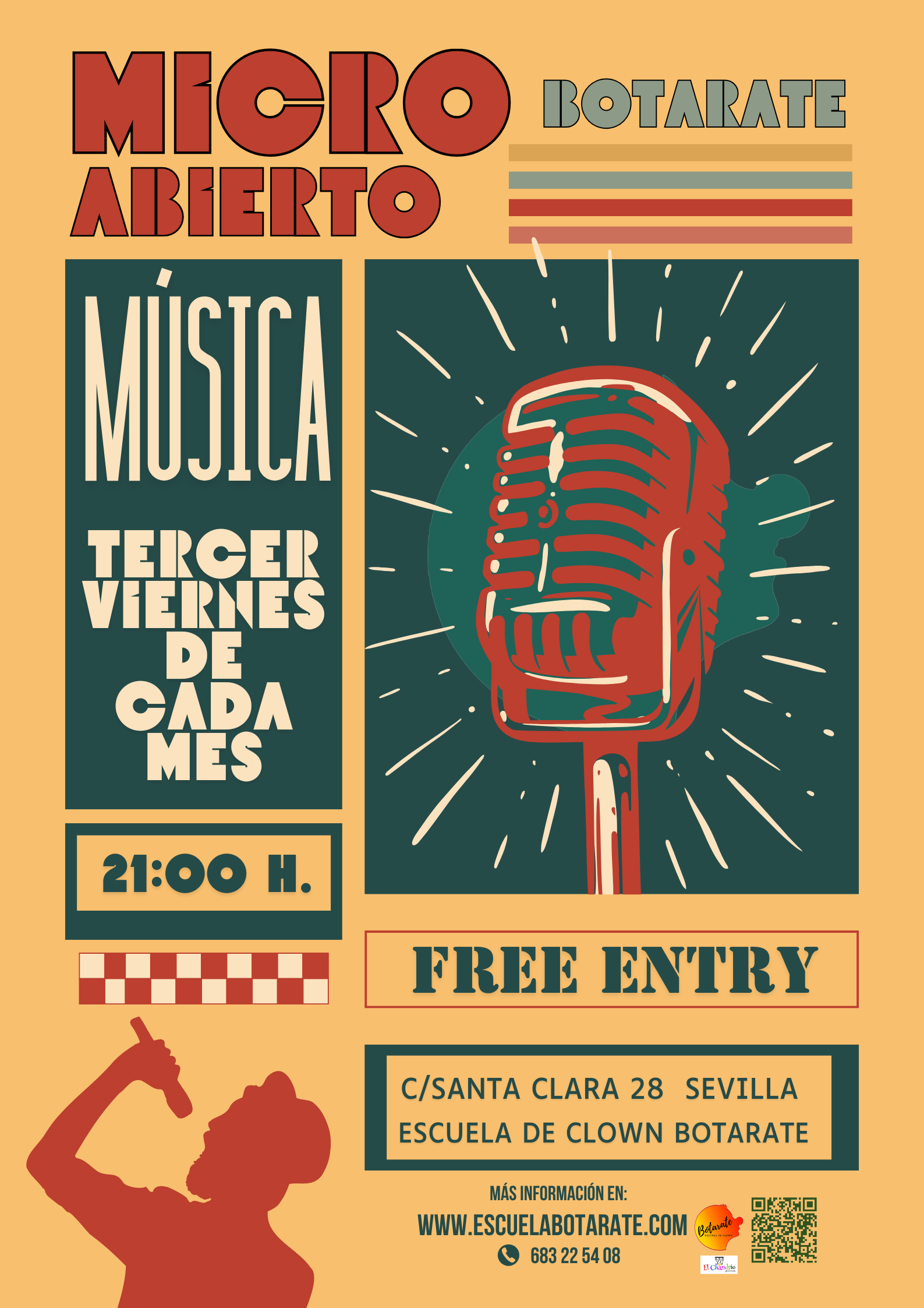 CARTEL MICRO ABIERO MUSICA WEB